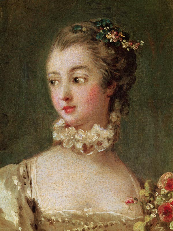 Madame de Pompadour (1721-64)  (detail of 26230) von François Boucher