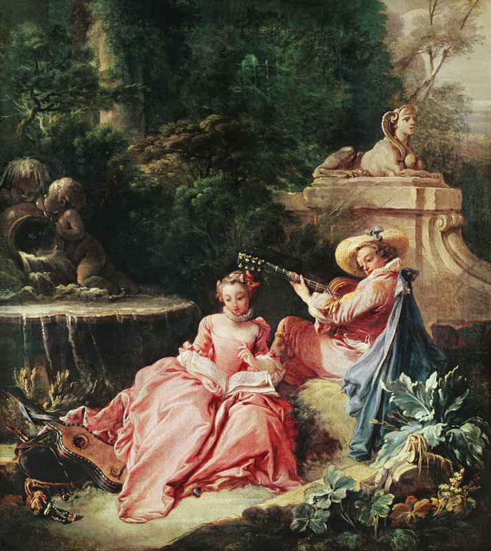 The Music Lesson von François Boucher