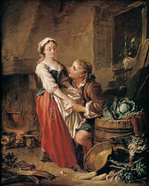 The Beautiful Kitchen Maid von François Boucher