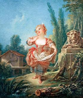 Das Mädchen mit dem Vogelkäfig
