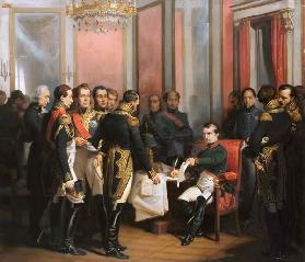 Die Abdankung Kaiser Napoleons I. im Schloss Fontainebleau am 11. April 1814