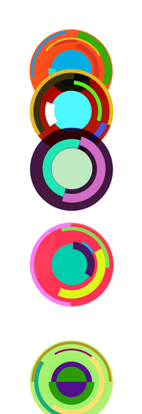 Totem (Tribute to Sonia Delaunay) von Francois Domain