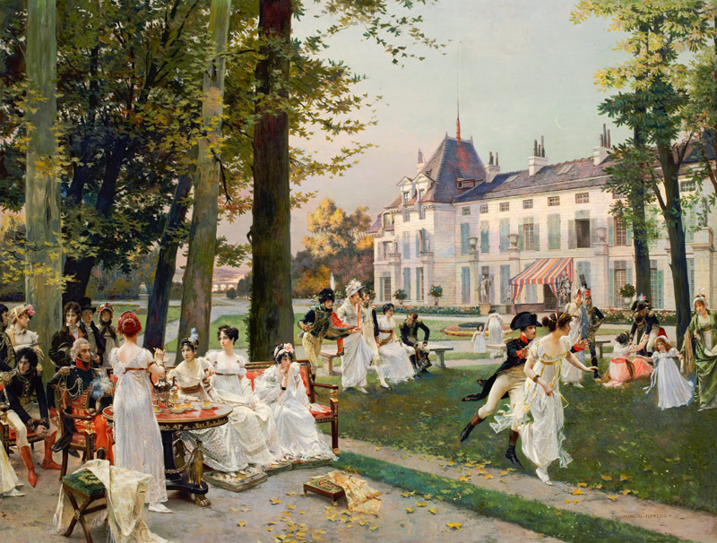 Reception at Malmaison von François Flameng