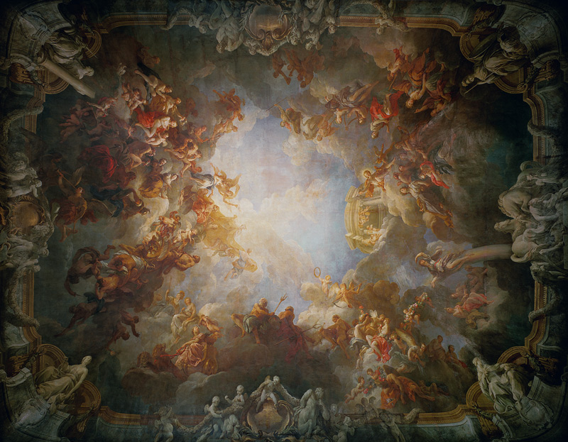 The Apotheosis of Hercules, from the ceiling of The Salon of Hercules von François Lemoyne