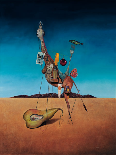 Triumphaler Sieg des Salvadors über eine schwangere Birne von Frank Kortan