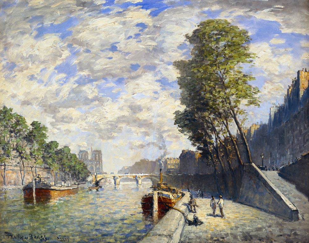 Le Quai des Grands-Augustine, Paris. von Frank Myers Boggs