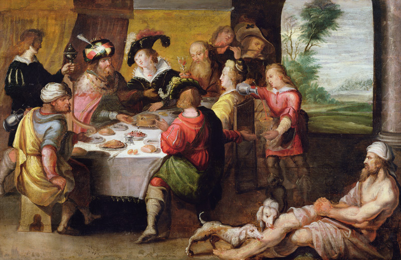 The Parable of the Rich Man and Lazarus von Frans Francken d. J.