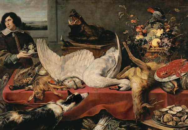 Stillleben mit totem Schwan von Frans Snyders