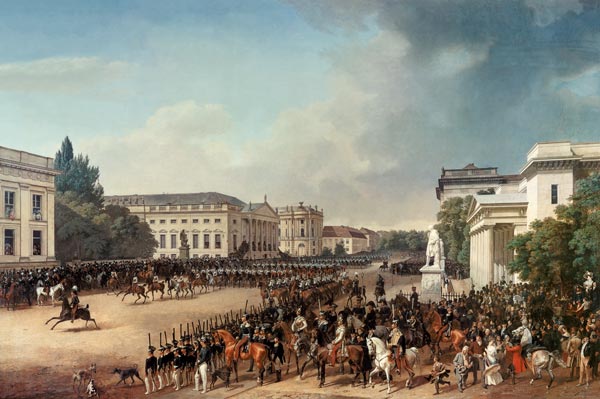 Parade auf Opernplatz Berlin von Franz Krüger