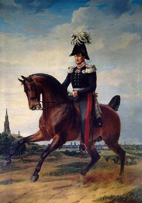 Reiterporträt des Friedrich Wilhelm III. (1797-1840), König von Preußen