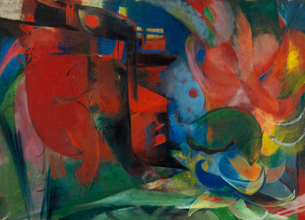 Abstrakte Formen II von Franz Marc