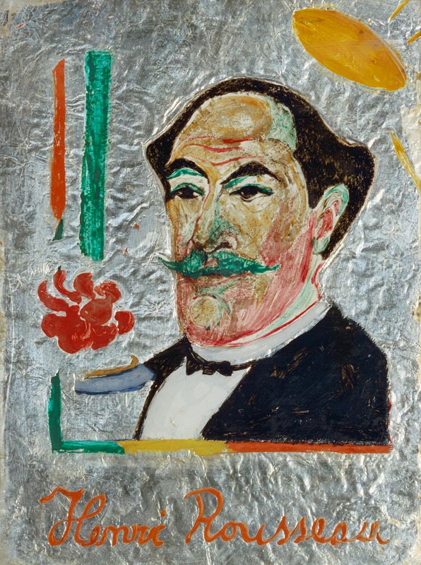 Bildnis Henri Rousseau. von Franz Marc