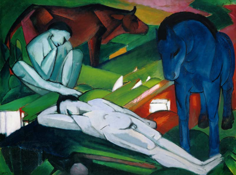 Die Hirten von Franz Marc