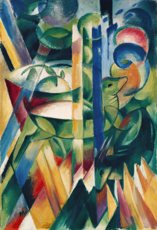 Die kleinen Bergziegen von Franz Marc