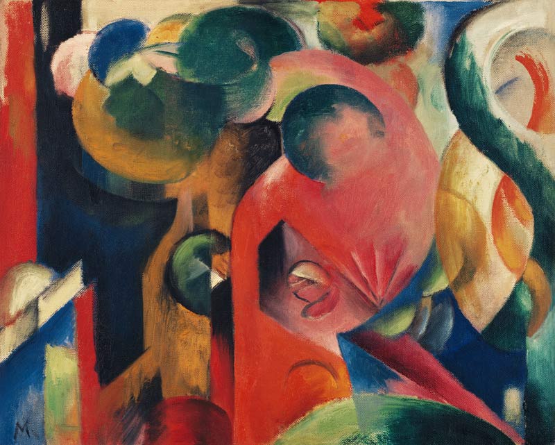 Kleine Komposition III von Franz Marc