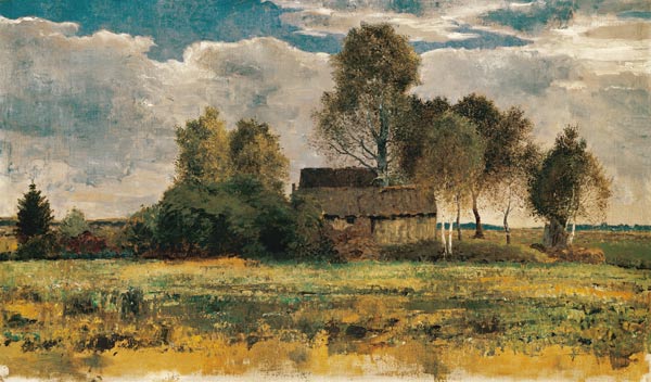 Moorhütten im Dachauer Moos. von Franz Marc