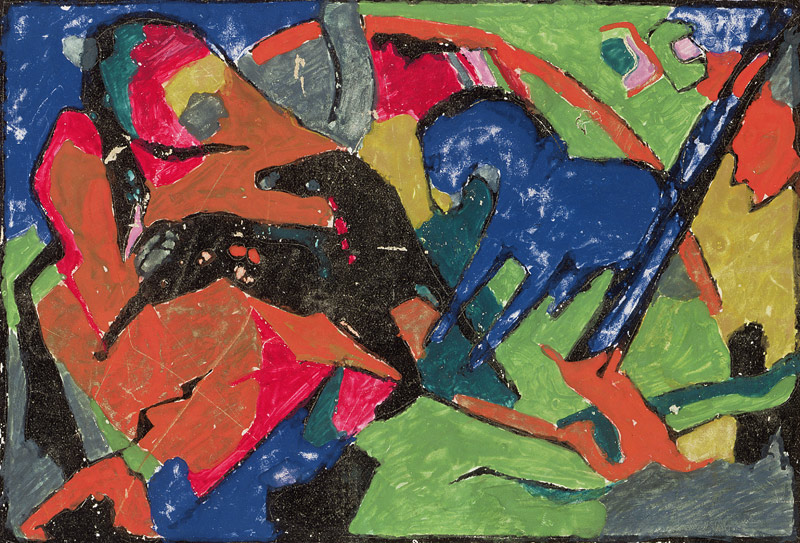 Zwei Pferde von Franz Marc