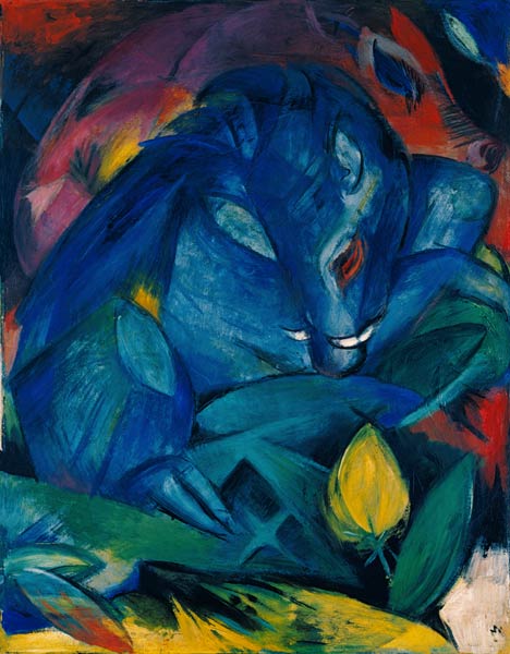 Eber und Sau. von Franz Marc