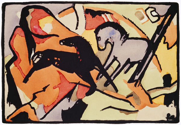 Two Horses von Franz Marc
