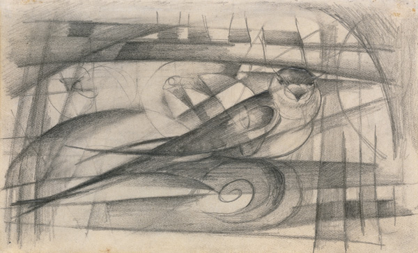 Aus dem Skizzenbuch von der Front: Vogel von Franz Marc