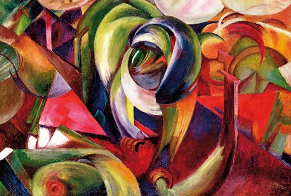 Mandrill, 1913 (oil on cardboard) von Franz Marc