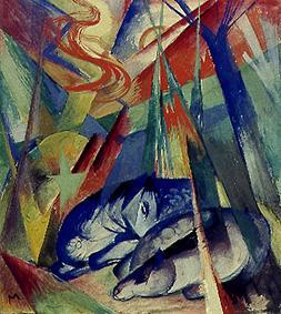 Schlafende Tiere von Franz Marc
