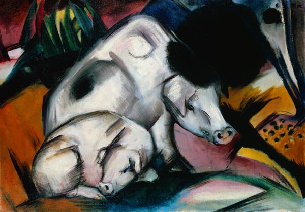 Schweine von Franz Marc