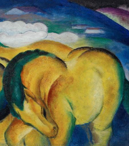 Ausschnitt Kleine gelbe Pferde 1912