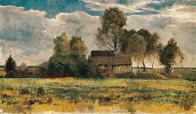 Moorhütten im Dachauer Moos.