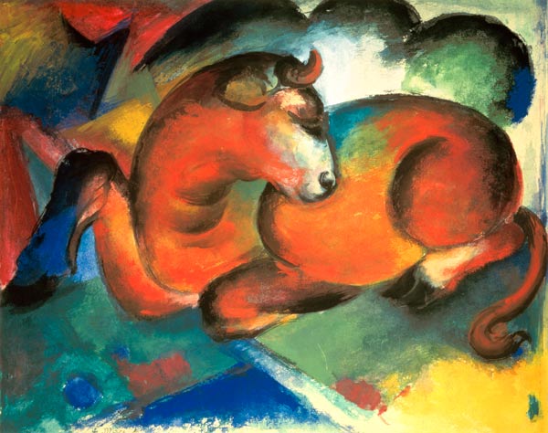 Roter Stier von Franz Marc