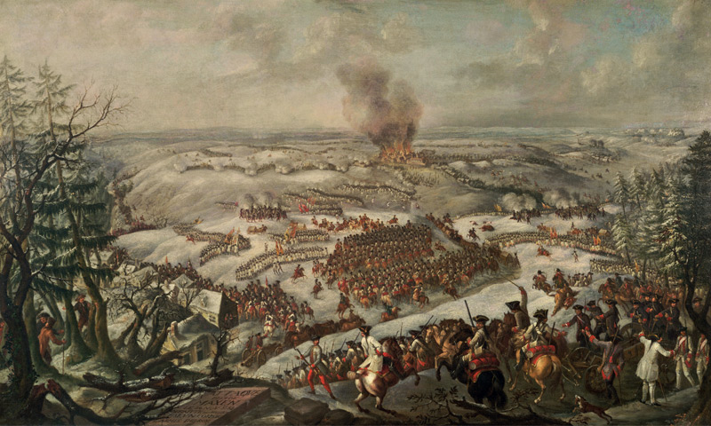 The Battle of Maxen von Franz Paul Findenigg