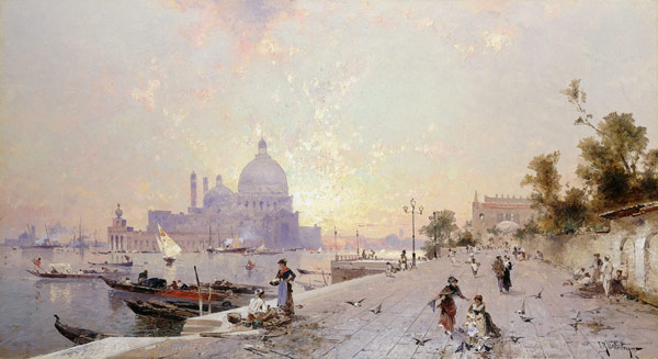 Santa Maria della Salute, Venedig. von Franz Richard Unterberger