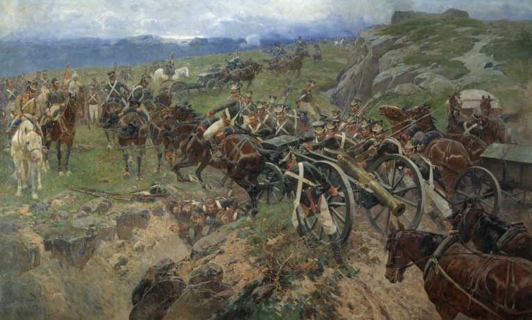 Die menschliche Brücke von Franz Roubaud