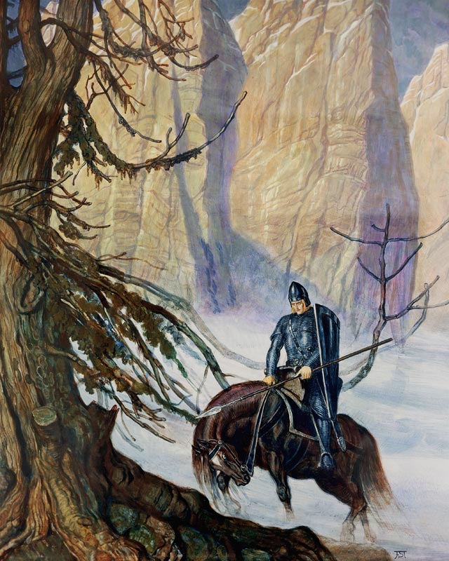 Szenografie von Franz Stassen (1869-1949) für Parsifal von Richard Wagner (1813-1883), 1937 von Franz Stassen