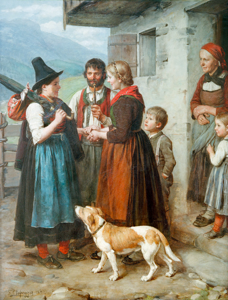 Willkommene Gäste von Franz von Defregger