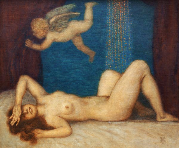 Danae und der Goldregen von Franz von Stuck