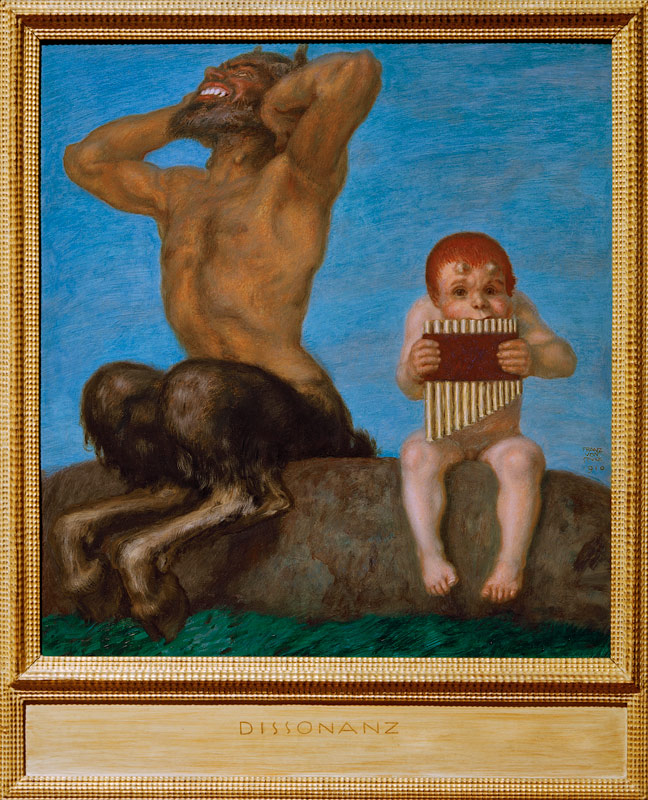 Dissonanz (mit Rahmen) von Franz von Stuck