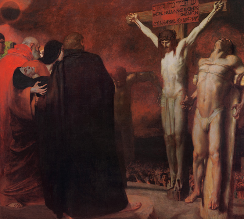 F.v.Stuck, Kreuzigung von Franz von Stuck