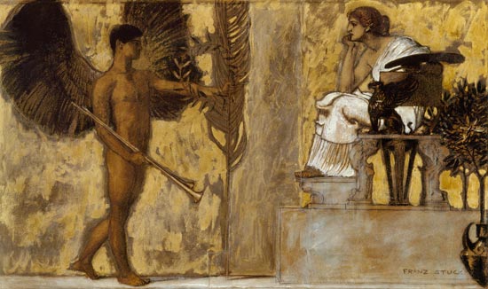 Huldigung an die Malerei. von Franz von Stuck