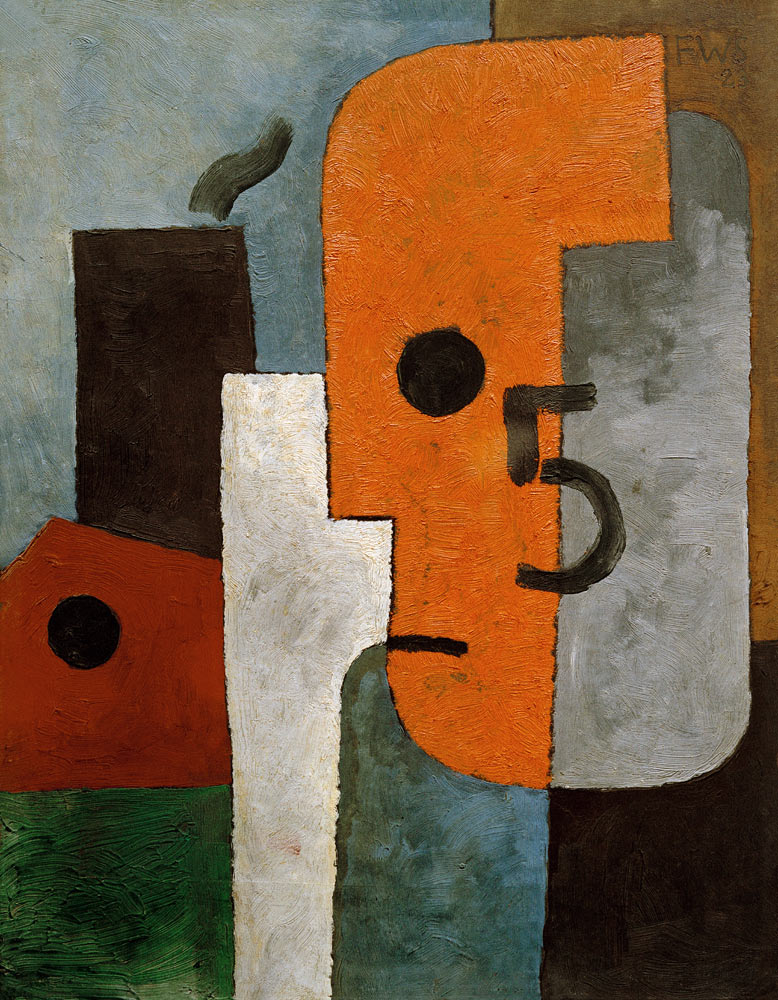 Numeriertes Kopf-Profil neben Fabrik von Franz W. Seiwert