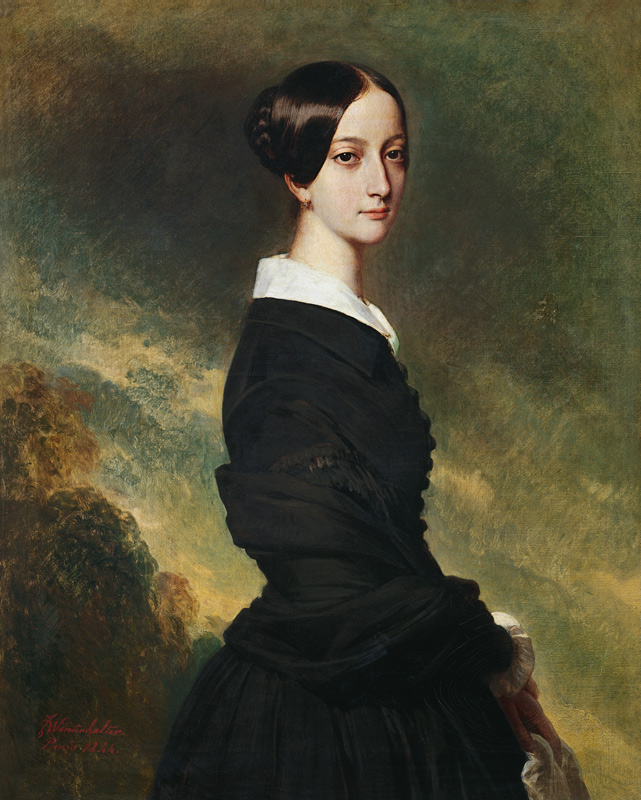 Portrait of Francisca Caroline de Braganca (1824-98) von Franz Xaver Winterhalter
