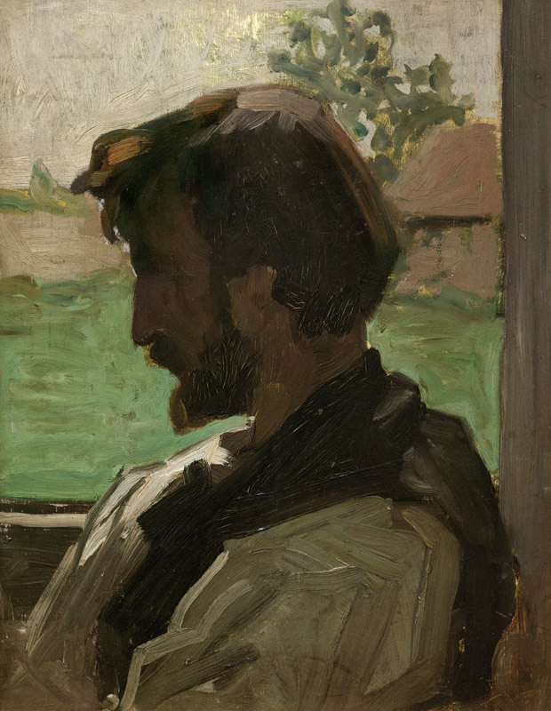 Self Portrait at Saint-Saveur von Frédéric Bazille