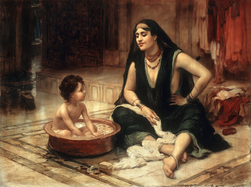 Fellahin and Child von Frederick Arthur Bridgman