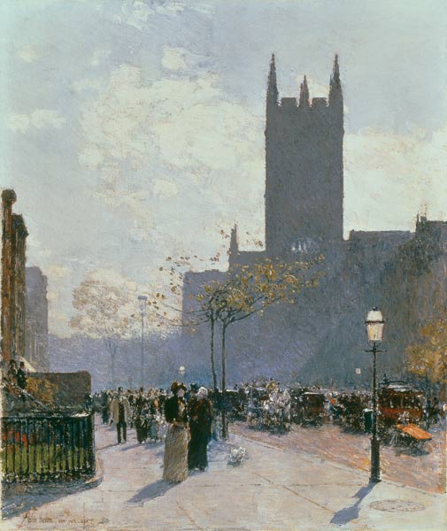 Lower Fifth Avenue von Frederick Childe Hassam