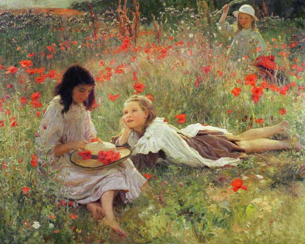 Poppies, c.1909  von Frederick Stead