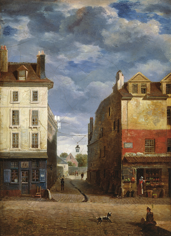 A Street in Old Paris von French School