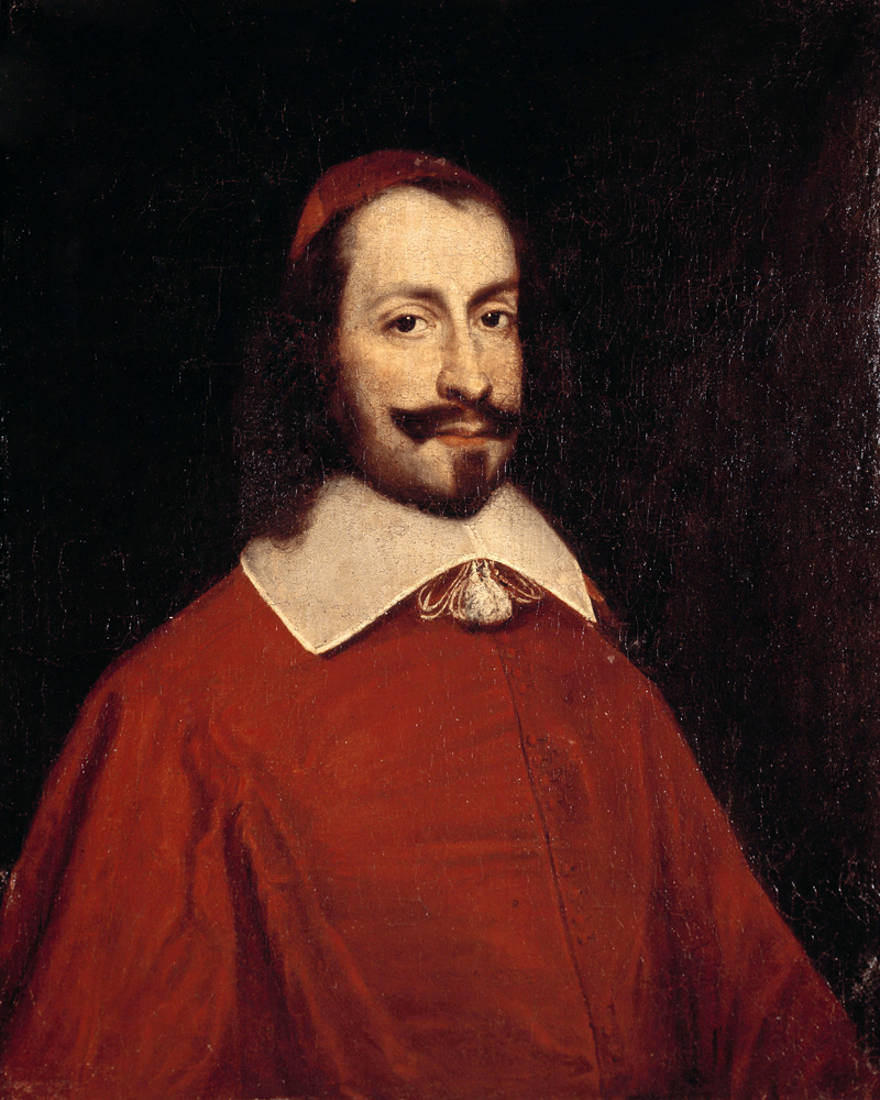 Cardinal Jules Mazarin (1602-61) copy of a 17th century portrait
 von French School