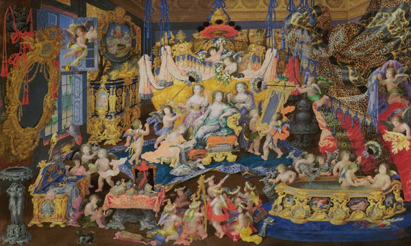 Design for a Fan, possibly for Madame de Montespan on von French School