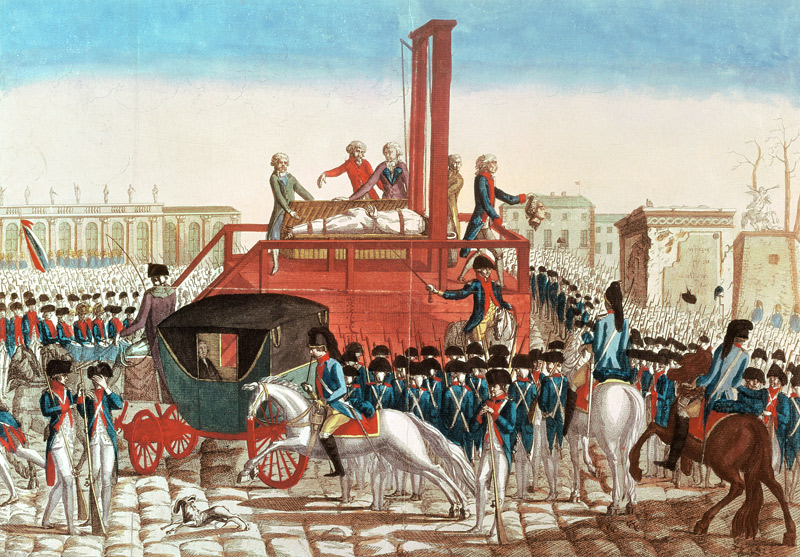 Execution of Louis XVI (1754-93) 21st January 1793 (see also 14664) von French School