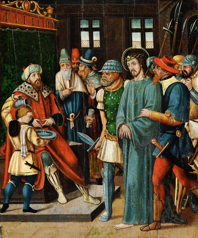 Jesus Before Pilate von French School